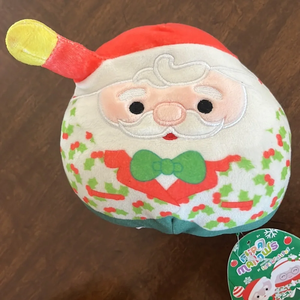 NWT Squishmallow Flip A Mallows 5in Christmas Holiday Nick - Picture 5 of 9